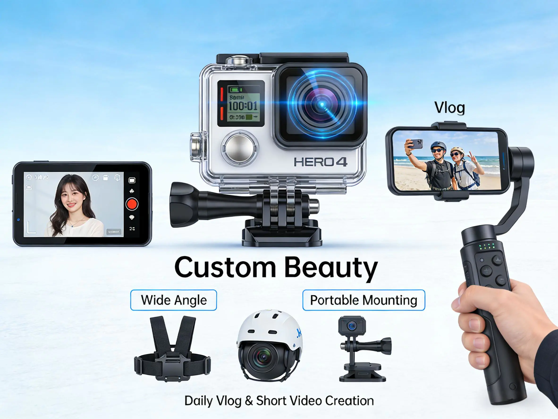 Vlog创作运动相机